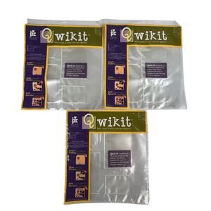 QWIKIT Scrapbook Pocket Page Protectors 12x12 4 Pocket Layout 3 Pack 12 Sheets